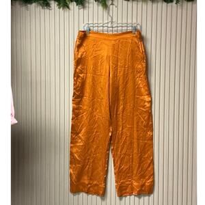 ASCENO Women’s Washed Silk Pajama Pants Size L